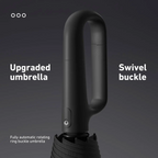 Automatic Folding Umbrella, 1 Count/60pcs Portable Rain Umbrella with Loop Buckle, Windproof & Waterproof Umbrella for Men & Women