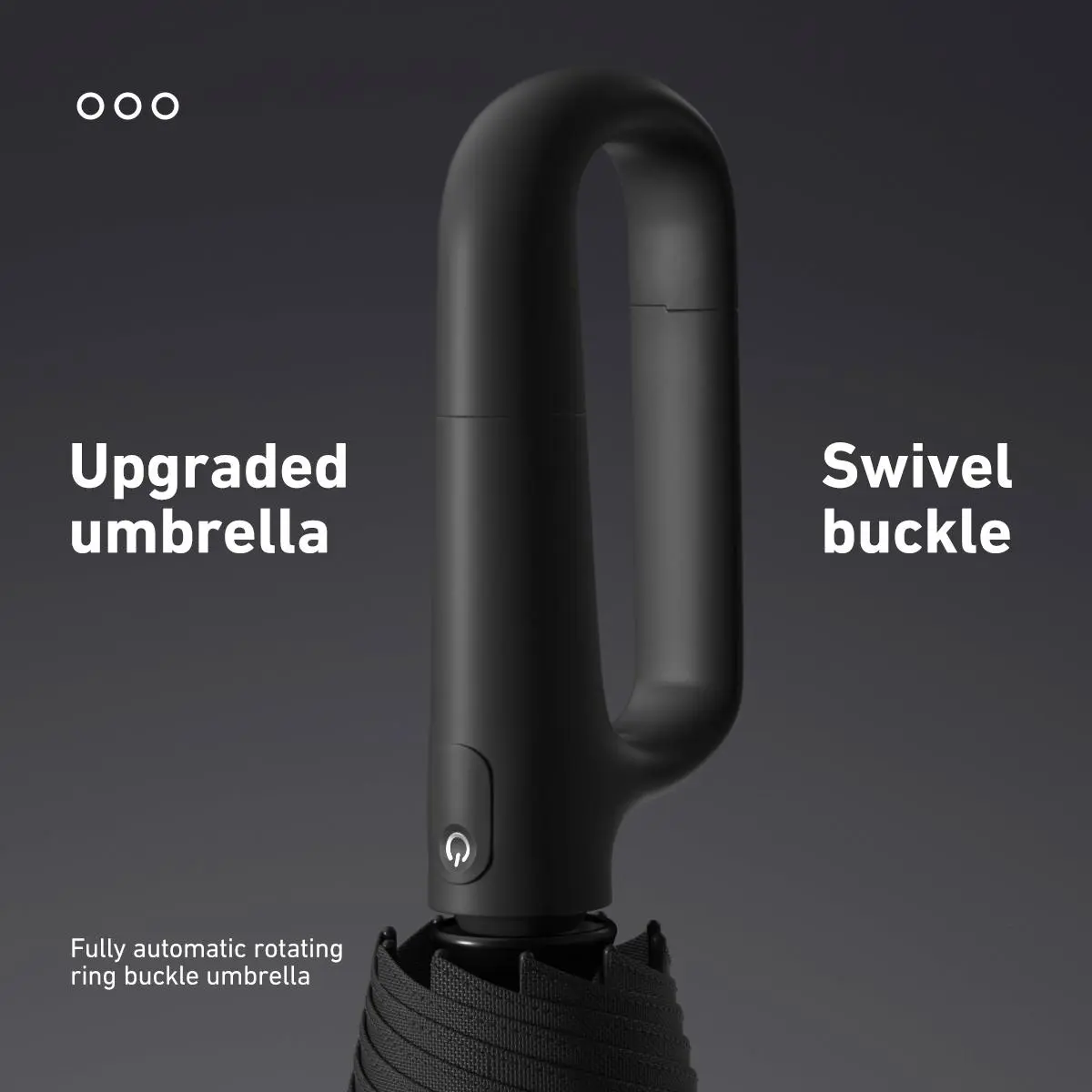 Automatic Folding Umbrella, 1 Count/60pcs Portable Rain Umbrella with Loop Buckle, Windproof & Waterproof Umbrella for Men & Women
