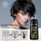 MEIDU 3-in-1 Herbal Hair Dye Shampoo – Ginseng, Grey Coverage, No Bleach