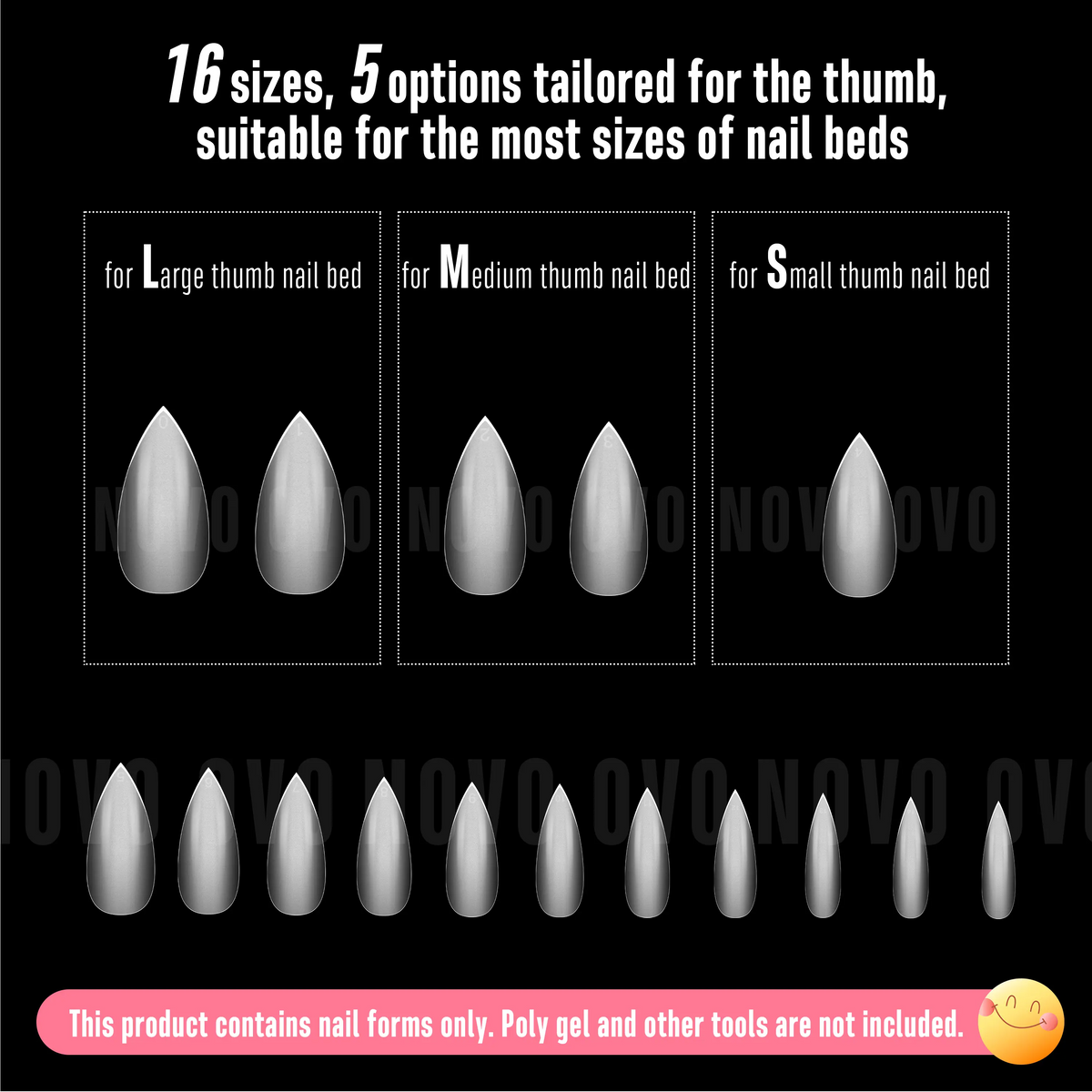 Short Sharp Stiletto Press-On Nail Tips – Extra Thick PMMA Soft Gel Full Cover