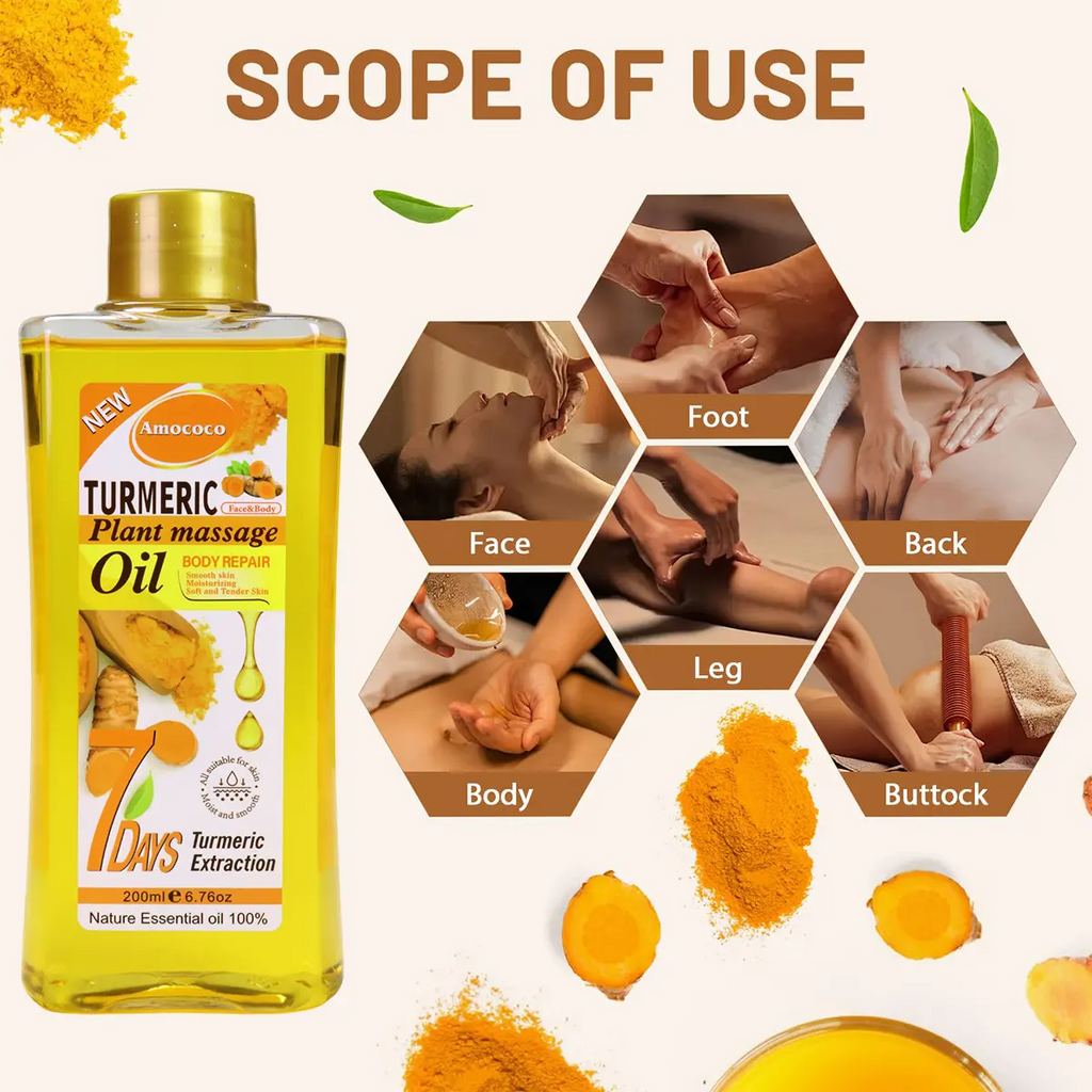 Turmeric Plant Massage Oil
