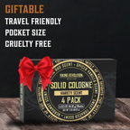 Solid Cologne for Men – Travel Size Tins | Alcohol-Free Balm | Choose Your Scent Pack