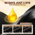 3-in-1 Herbal Hair Dye Shampoo – Ammonia-Free Gray Coverage, 500ml