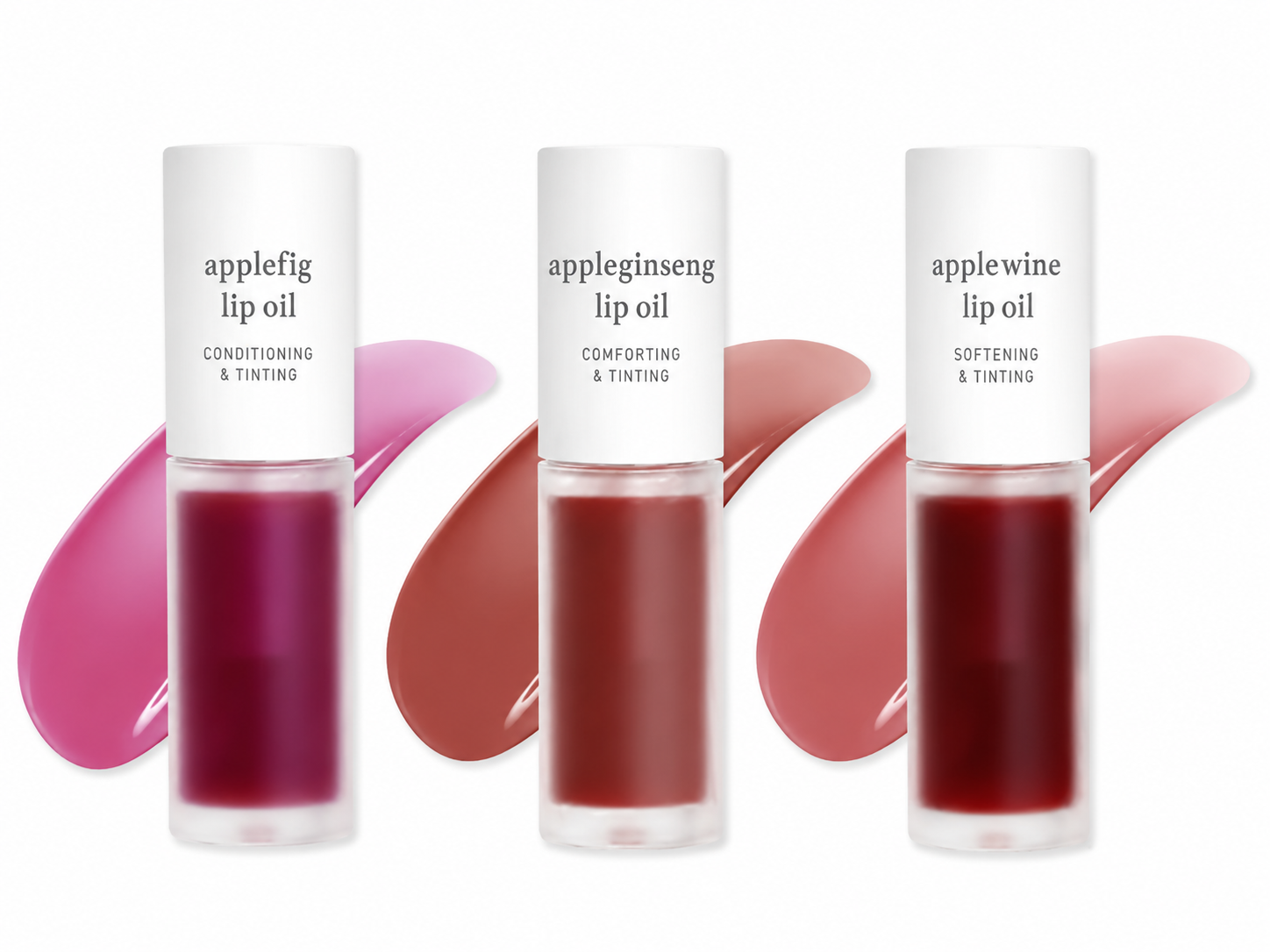Apple Lip Oil & Lip Stain – Glowing, Tinting & Moisturizing | 16 Shades |  Skincare