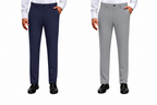 Alimens&Gentle Men's Stretch Dress Pants No Iron Golf Pants Expandable Waist Flat Front Business Casual Formal Pants