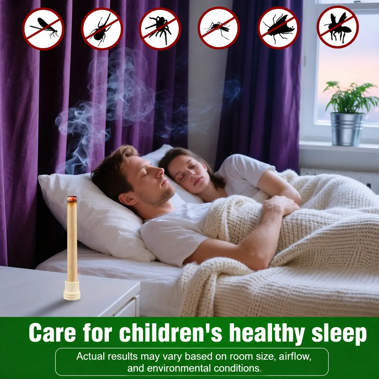 Organic Mugwort & Gastrodia Aromatherapy Sticks – Natural Mosquito Repellent & Sleep Aid