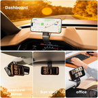 Magnetic Car Phone Mount – 360° Hands-Free Holder for iPhone 17/16/15/14/13/12 | MagSafe Compatible