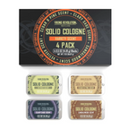 Solid Cologne for Men – Travel Size Tins | Alcohol-Free Balm | Choose Your Scent Pack