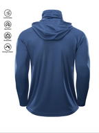 Men's Sun Protection Hoodie with Face Mask – UPF Quick-Dry Fishing Jacket | S–XXL