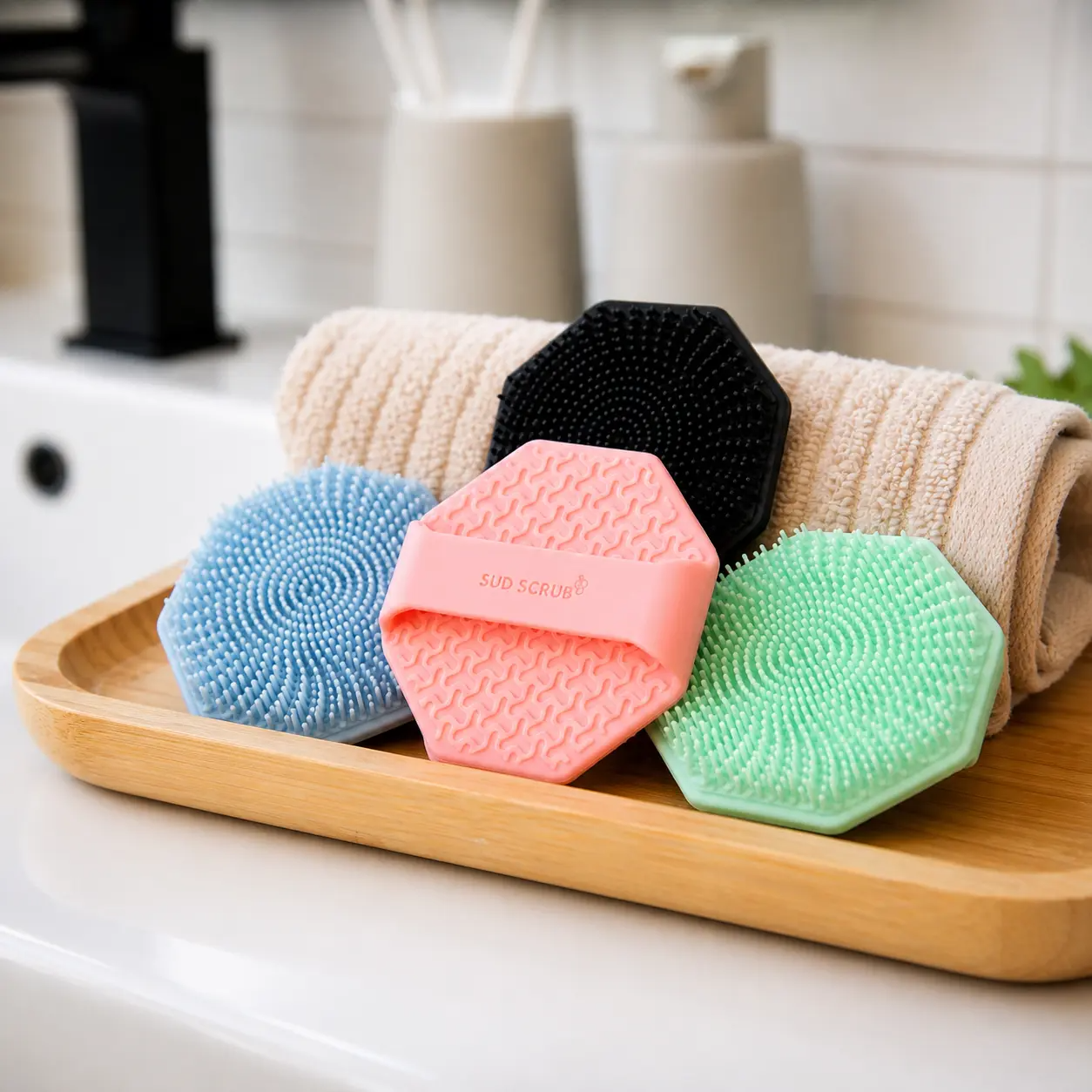 Antimicrobial Silicone Face Scrubber