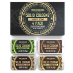 Solid Cologne for Men – Travel Size Tins | Alcohol-Free Balm | Choose Your Scent Pack