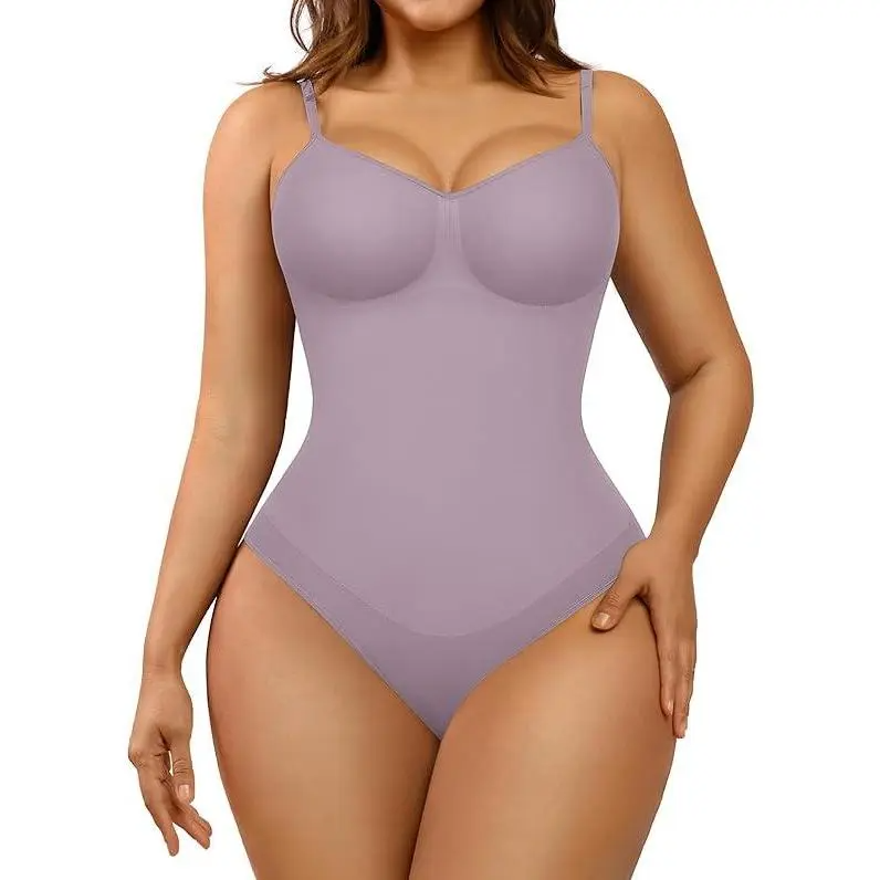 FeelinGirl Thong Bodysuit Shapewear | Seamless Tummy Control & Slimming Bodysuit