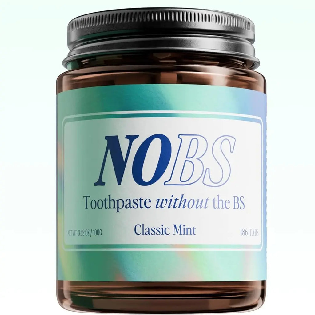 Biöm NOBS Toothpaste Tablets – Classic Mint | SLS-Free, Zero Plastic, Travel-Ready | 1–3 Month Supply