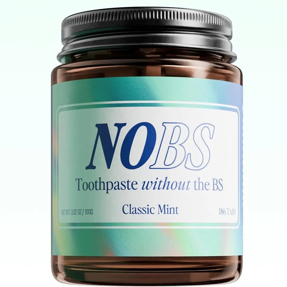 Biöm NOBS Toothpaste Tablets – Classic Mint | SLS-Free, Zero Plastic, Travel-Ready | 1–3 Month Supply