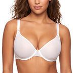 Air Light Breathable Sheer Mesh Halter Bra Plus Size Summer Unlined Full Coverage Bra Underwire