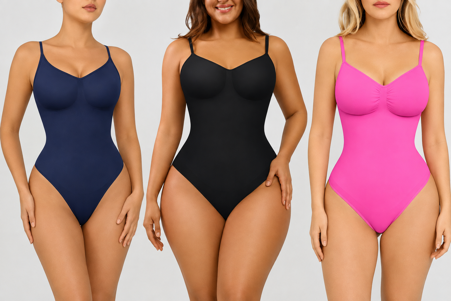 FeelinGirl Thong Bodysuit Shapewear | Seamless Tummy Control & Slimming Bodysuit